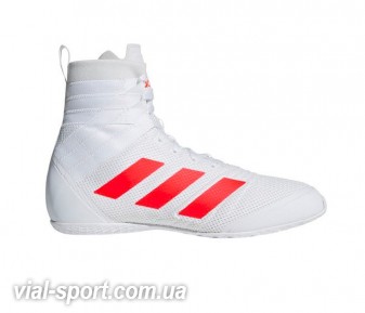 Боксерки Adidas SPEEDEX 18 білі з червоними смугами (B96493)