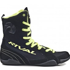 Боксерки RIVAL RSX-ONE CLASSIC HI-TOP BOXING BOOTS Чорний/Салатовий