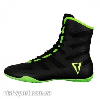 Боксерки TITLE Boxing Total Balance Boxing Shoes чорний/салатовий