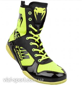 Боксерки Venum Elite VTC 2 Edition Boxing Shoes Neo Yellow Black