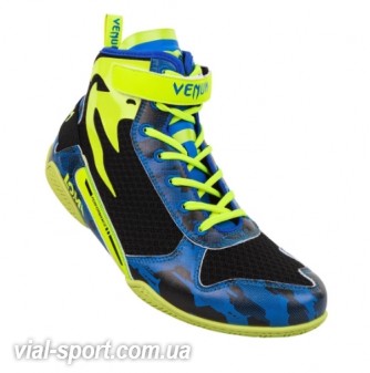 Боксерки Venum Giant Low Loma Edition Boxing Shoes Blue Yellow