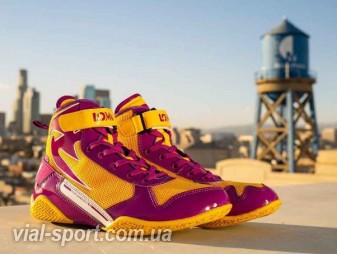 Боксерки Venum Giant Low Loma Edition Boxing Shoes Fight Day Limited Edition Yellow Purple