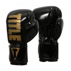 Боксерські рукавички Title Boxing Inferno Intensity Elastic Training Gloves Black Gold