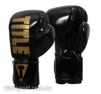 Боксерські рукавички Title Boxing Inferno Intensity Elastic Training Gloves Black Gold