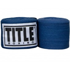 Боксерські бинти TITLE JUNIOR 120 " TRADITIONAL WEAVE HAND WRAPS 305см синій