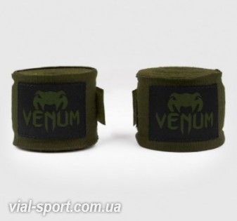 Боксерські бинти Venum Kontact Boxing Handwraps - 2.5m Khaki Black