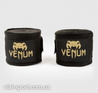 Боксерські бинти Venum Kontact Boxing Handwraps - 4m Black Gold