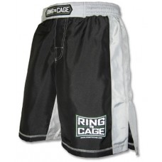 Боксерські дитячі шорти ring TO CAGE Kids Premium Board Shorts чорний / білий