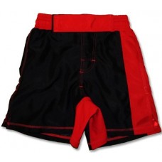 Боксерські дитячі шорти RING TO CAGE NO LOGO Kids Premium Board Shorts чорний / червоний