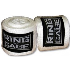 Боксерські котонові бинти RING TO CAGE Handwraps Cotton 120 " 305СМ RC65 білі