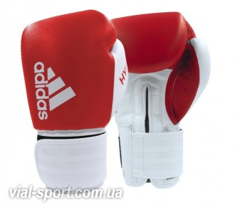 Боксерські рукавички Adidas "Hybrid 200" (червоно / білий, ADIH200)