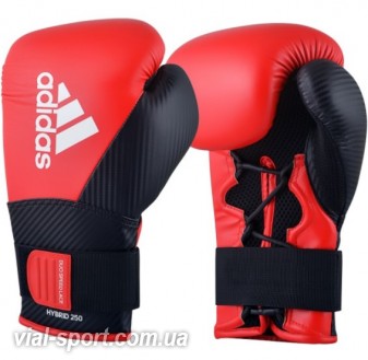 Боксерські рукавички Adidas Hybrid 250 Duo (червоно/чорні, ADIH250TG)