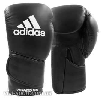 Боксерські рукавички Adidas Speed 501 Adispeed Strap up (чорний, ADISBG501)