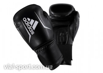 Боксерські рукавички Adidas " Speed 50 "(чорне / білі, ADISBG50)