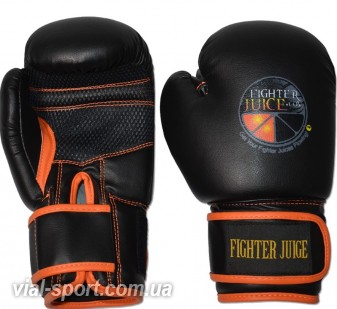 Боксерські рукавички для дітей RING TO CAGE FightersJuice Kids Boxing Gloves чорний / помаранчевий