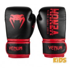 Боксерські рукавички для дітей Venum Signature Kids Boxing Gloves Noir Rouge