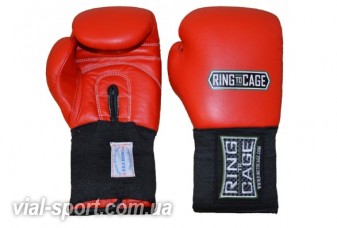 Боксерські рукавички для аматорських змагань RING TO CAGE USA BOXING APPROVED Amateur Competition Gloves червоний