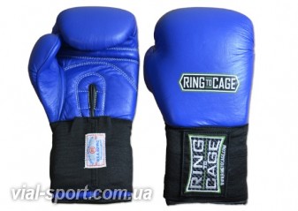 Боксерські рукавички для аматорських змагань RING TO CAGE USA BOXING APPROVED Amateur Competition Gloves синій