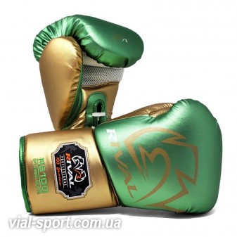 Боксерские перчатки для спарринга RIVAL RS100-PROFESSIONAL SPARRING GLOVES зеленый/золотой