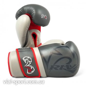 Боксерські рукавички для спарингу RIVAL RS80V IMPULSE SPARRING GLOVES сірий / червоний / бежевий