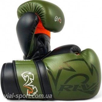 Боксерські рукавички для спарингу RIVAL RS80V IMPULSE SPARRING GLOVES Хакі / Помаранчевий / чорний