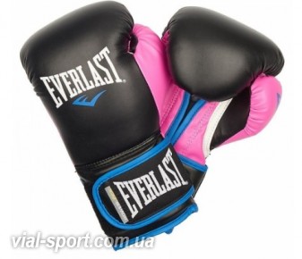 Боксерські рукавички Everlast Powerlock Training Gloves Black Pink