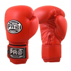 Боксерські рукавички PRO BOXING Classic Leather Gloves червоний