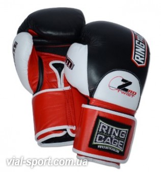 Боксерські рукавички RING TO CAGE 3.0 ZroTwist Deluxe MiM-Foam Sparring Gloves чорний / білий / червоний RC06SSZT