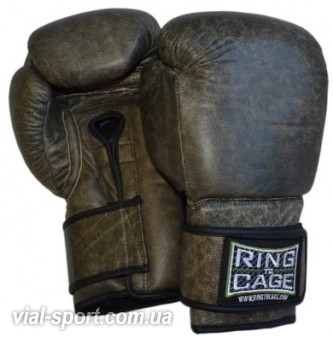 Боксерські рукавички RING TO CAGE Deluxe MiM-Foam Sparring Gloves-Safety Strap RC06SS-BRCK-16