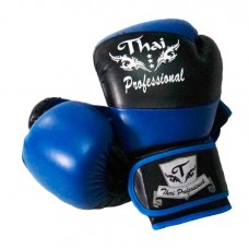 Боксерські рукавички Thai Professional BG7 Black-Blue