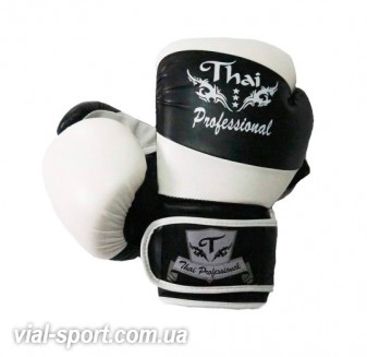 Боксерські рукавички Thai Professional BG7 Black-White