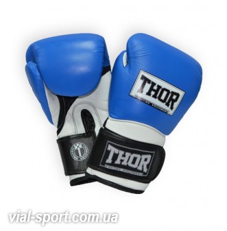 Боксерські рукавички THOR PRO KING (PU) BLUE / WHT / BLK