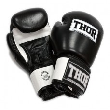 Боксерські рукавички THOR SPARRING (Leather) BLK / WH