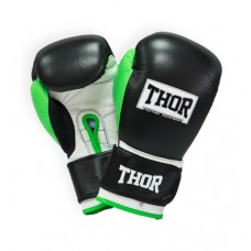 Боксерські рукавички THOR TYPHOON (PU) BLK / GRN / WHT 