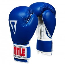 Боксерські рукавички Title Classic Pro Style Training Gloves 3.0 blue white