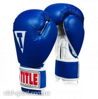 Боксерські рукавички Title Classic Pro Style Training Gloves 3.0 blue white