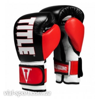 Боксерські рукавички Title Enforcer Heavy Bag Gloves Black Red