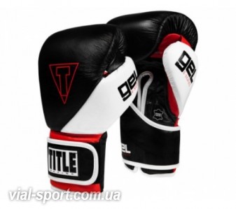 Боксерські рукавички Title GEL E-Series Training Gloves Black White