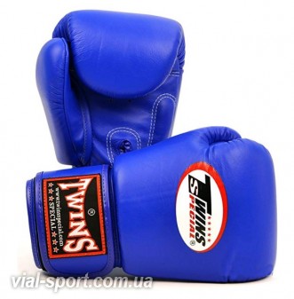 Боксерські рукавички Twins Boxing Gloves Premium Leather BGVL - 3 blue