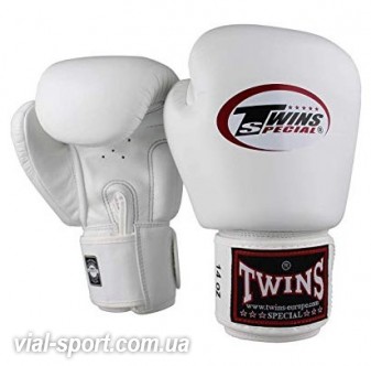 Боксерські рукавички Twins Boxing Gloves Premium Leather BGVL-3 white