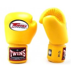 Боксерські рукавички Twins Boxing Gloves Premium Leather BGVL-3 yellow