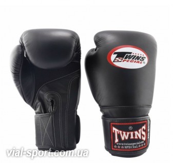 Боксерські рукавички Twins Velcro Mesh Edition BGVLA1 Black