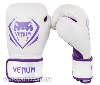 Боксерські рукавички Venum Contender Boxing Gloves White Purple