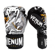 Боксерські рукавички Venum Dragons Flight Boxing Gloves-Black White