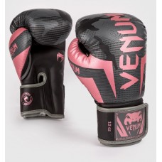 Боксерські рукавички Venum Elite Black Pink Gold