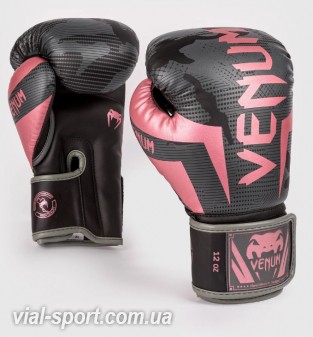 Боксерські рукавички Venum Elite Black Pink Gold