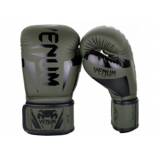 Боксерські рукавички Venum Elite Boxing Gloves Khaki Black