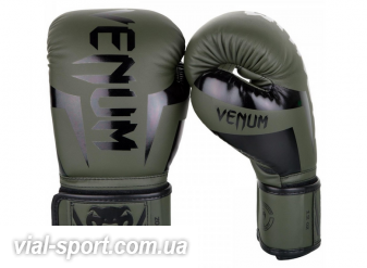 Боксерські рукавички Venum Elite Boxing Gloves Khaki Black