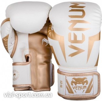 Боксерські рукавички Venum Elite Boxing Gloves White Gold