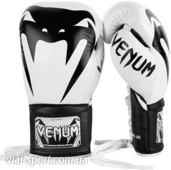 Боксерські рукавички Venum Giant 2.0 Pro Boxing Gloves With Laces White Black